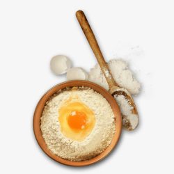 鸡蛋面粉面粉鸡蛋烘焙高清图片
