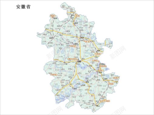 安徽省地图图标图标