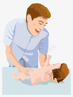 医生检查宝宝身体插图医院医生护理宝宝高清图片