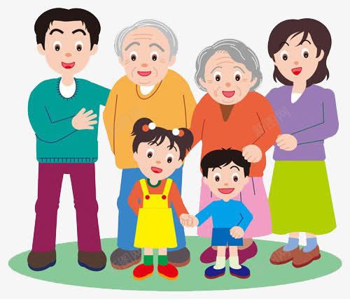 全家福png免抠素材_88icon https://88icon.com 免扣素材 全家福 全家福照片 公益插画 关怀宣传 关爱 祖孙三代