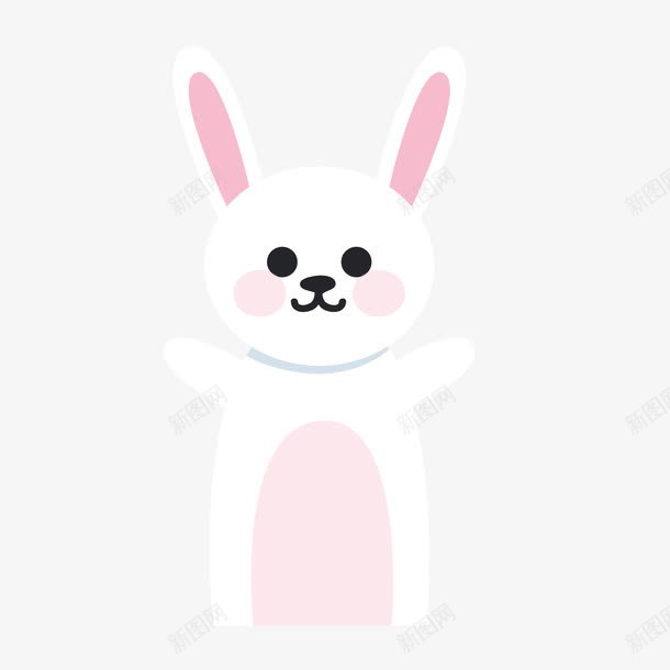 站立的兔子png免抠素材_88icon https://88icon.com 举起手 兔子 动物 卡通 可爱的 小鸡 眼睛 耳朵