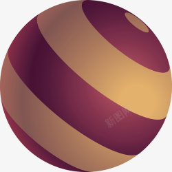 立体球形三维立体球矢量图素材