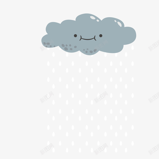 卡通下雨天矢量图ai免抠素材_88icon https://88icon.com 下雨动画 下雨天 卡通动物 手绘 矢量图 背景装饰 阴雨天气 雨滴下落 黑色云朵