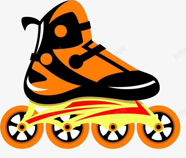 橙色幻影竞技轮滑鞋png免抠素材_88icon https://88icon.com 专业轮滑鞋 单排轮滑 卡通轮滑鞋 幻影轮滑鞋 橙色 竞技 轮滑鞋