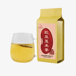 薏米粉红豆薏米茶广告高清图片