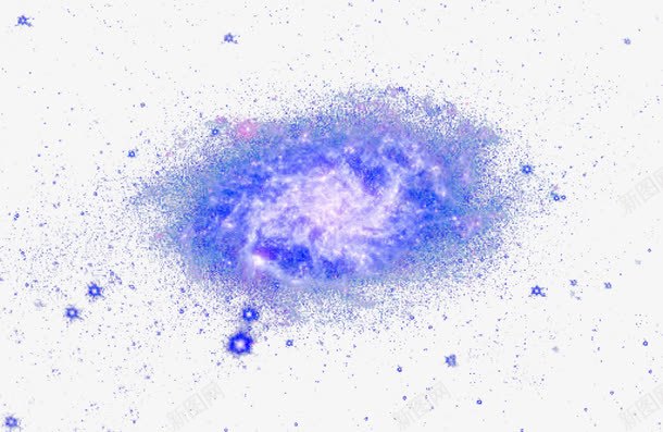 蓝色螺旋星系png免抠素材_88icon https://88icon.com 星系 星际云 漩涡 蓝色 螺旋 行星 银河星系 银河系