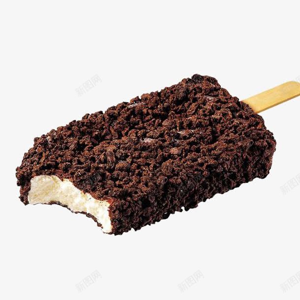 咬了一口的雪糕png免抠素材_88icon https://88icon.com 产品实物图 冰棒 巧克力味 甜食 雪糕