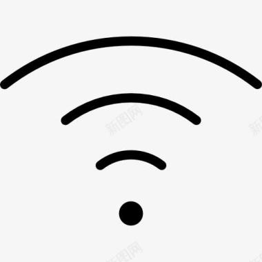 WiFi无线连接无线互联网连接的标志图标图标