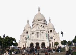 巴黎风光圣心大教堂高清图片