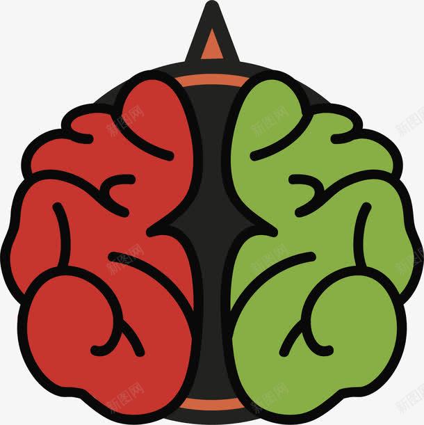 左右大脑分工png免抠素材_88icon https://88icon.com 人脑 创造力 卡通手绘 大脑 头脑 思维 想象力 智力开发 最强大脑 脑神经