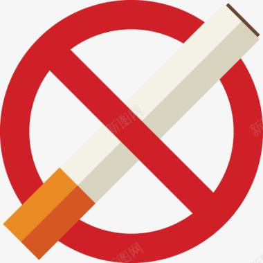 拒绝抽烟禁止吸烟图标图标
