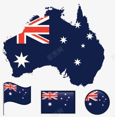 澳洲澳大利亚国旗图标图标