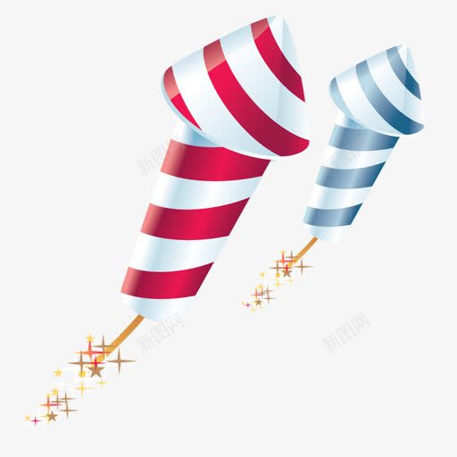 节日爆竹矢量图ai免抠素材_88icon https://88icon.com 烟花 爆竹 爆竹图片 节日 矢量图