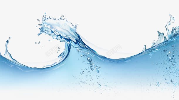 卡通蓝色海水效果png免抠素材_88icon https://88icon.com 卡通 效果 海水 蓝色 设计