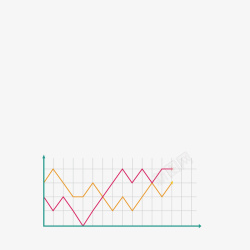 进度率折线进度图矢量图高清图片