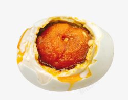 流油蛋黄海报剥壳的咸鸭蛋高清图片