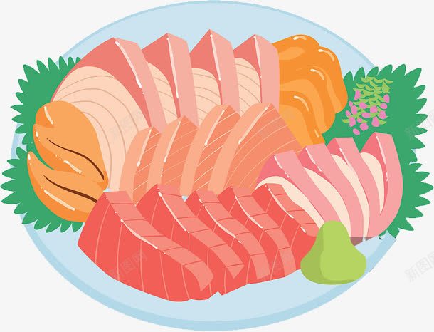 日本料理刺身拼盘png免抠素材_88icon https://88icon.com wasabi 三文鱼 刺身 拼盘 日本料理 芥末 金枪鱼