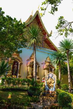 泰国清迈素帖寺风景素材