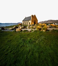 新西兰特卡波湖景区好牧人教堂高清图片