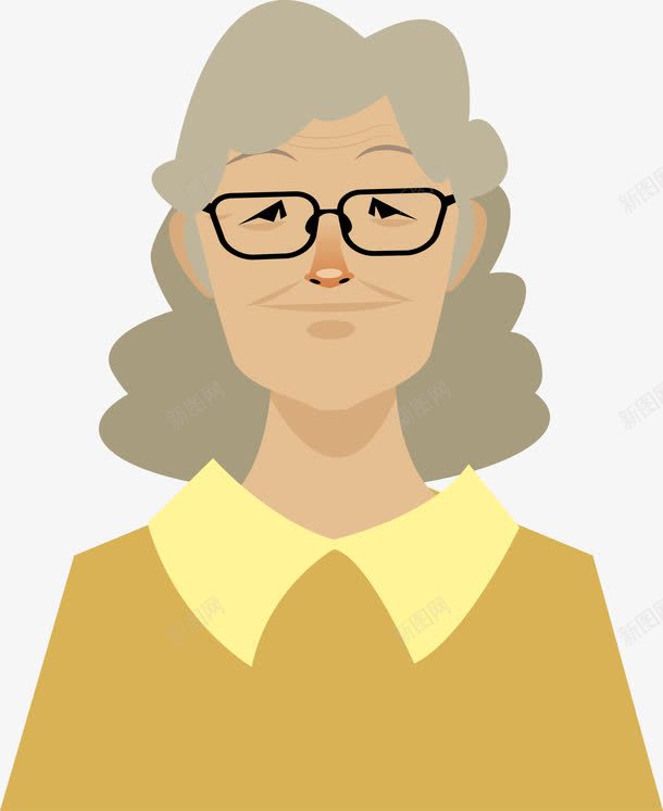 卡通灰白头发的老奶奶png免抠素材_88icon https://88icon.com 卡通女人 卡通老人 奶奶 微笑 白发 眼镜 老人 老奶奶素描 老婆婆卡通
