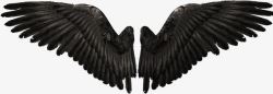 黑色羽翼恶魔翅膀高清图片