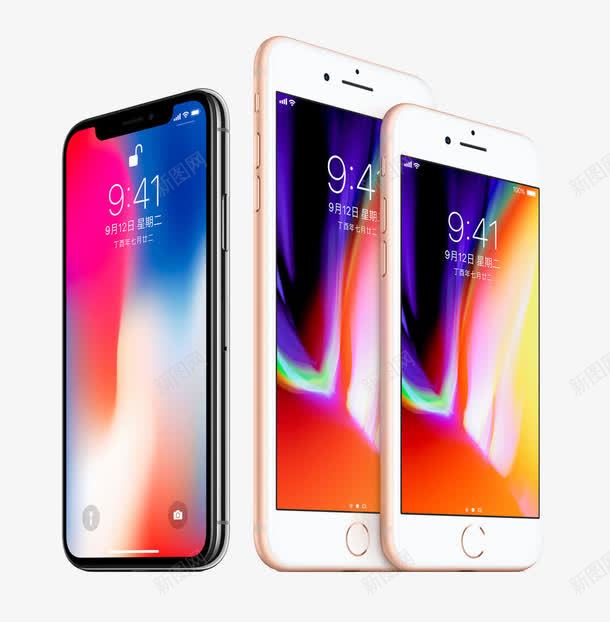 iPhoneX手机png免抠素材_88icon https://88icon.com 全面屏 手机 智能手机 苹果手机