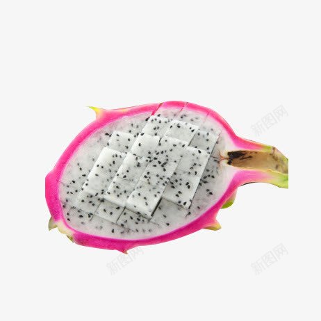白心火龙果png免抠素材_88icon https://88icon.com 切开的火龙果 白心火龙果