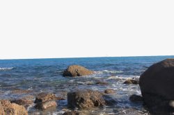 自然风景摄影海边的岩石摄影高清图片