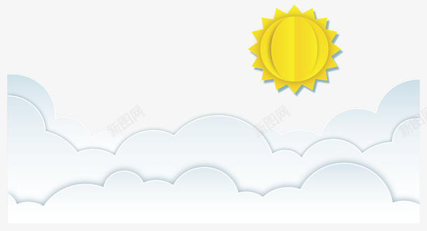 天上的白云和天阳矢量图ai免抠素材_88icon https://88icon.com 云中的太阳 太阳 白云 矢量png 空中的太阳 空中的白云 矢量图