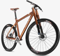 棕色自行车棕色跑车实物高清图片