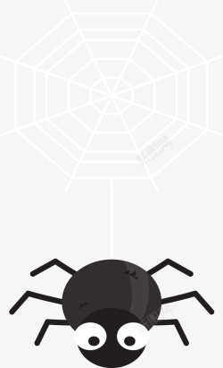 黑色蜘蛛蜘蛛网素材