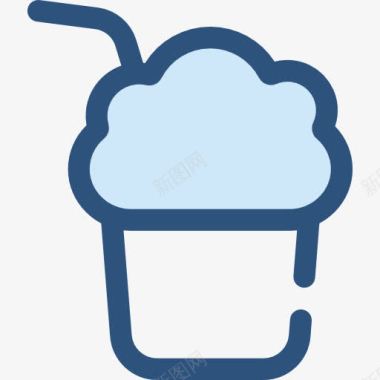 咖啡烘焙冰沙图标图标