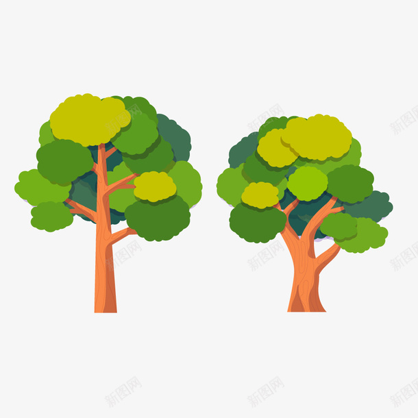 植树节水彩手绘树木矢量图ai免抠素材_88icon https://88icon.com 后期 大树 景观植物 林木 树 树木 树木树叶 植树节 植物 环保 环保设计 绿化 绿树 绿色 规划 设计 矢量图