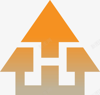 房地产橙色房产logo图标图标