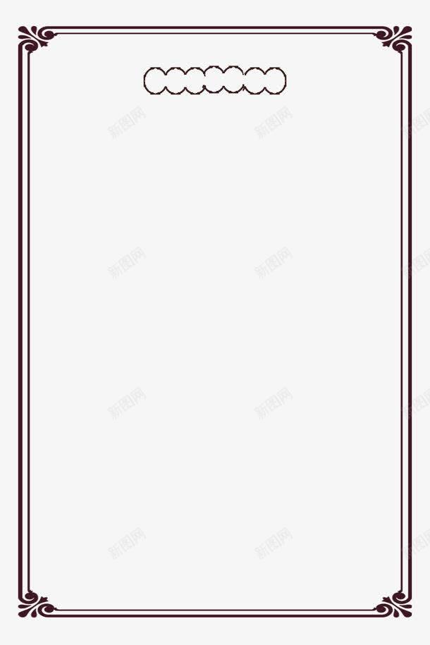 创意中式水墨风边框png免抠素材_88icon https://88icon.com 中式古典 水墨风格 水墨风边框 深红色 花纹纹理