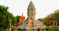 柬埔寨金边皇宫金边皇宫风景图高清图片