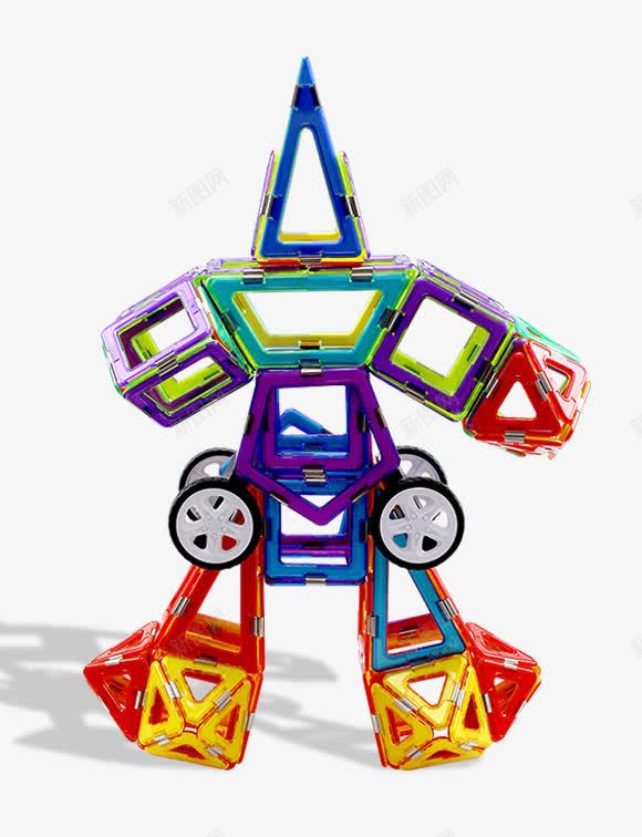 变形车png免抠素材_88icon https://88icon.com 儿童玩具 变形车 变形金刚 玩具车 磁力片 磁铁 车轮