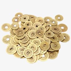 一堆铜钱素材