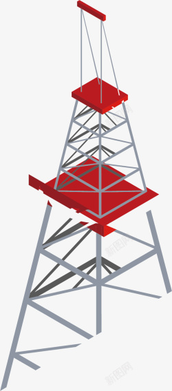 国家电网灰色钢架电线塔矢量图高清图片
