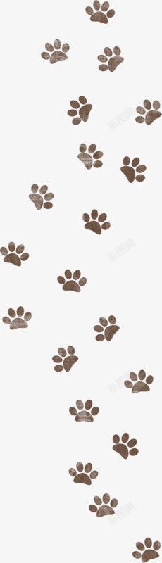 棕色脚印棕色动物脚印高清图片