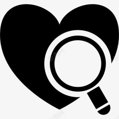 寻找投资者寻找爱情的概念图标图标