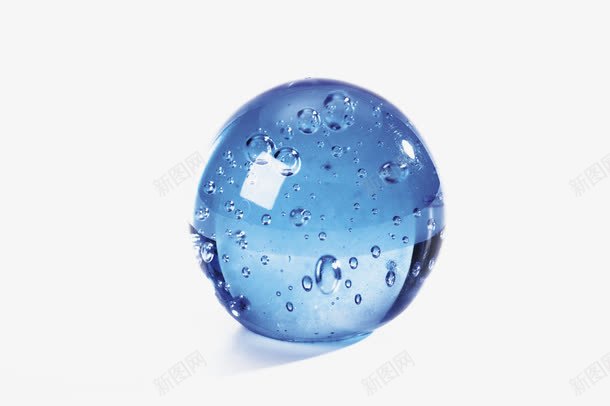 蓝色的玻璃球png免抠素材_88icon https://88icon.com 玻璃球质感 蓝色玻璃球玻璃球弹珠