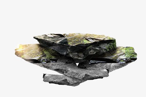 青石板png免抠素材_88icon https://88icon.com 假山 园林 石头 青石板