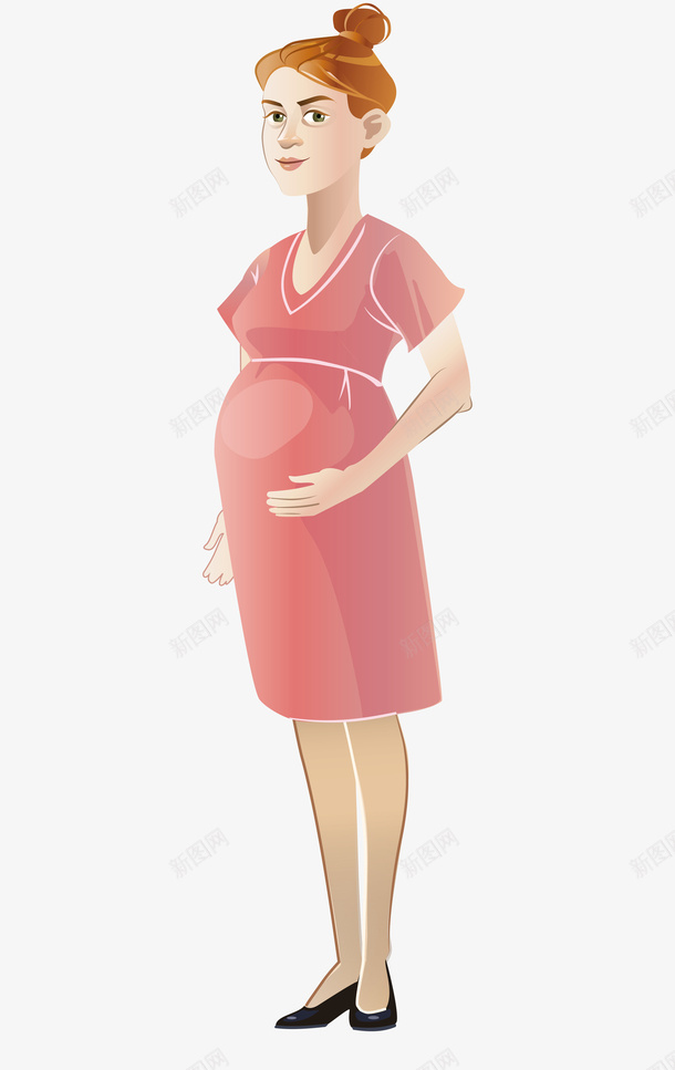 卡通怀孕的宝妈人物png免抠素材_88icon https://88icon.com 人物 卡通人物 女性 孕妇 手绘人物 效果图