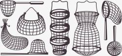 捕捞渔网高清图片