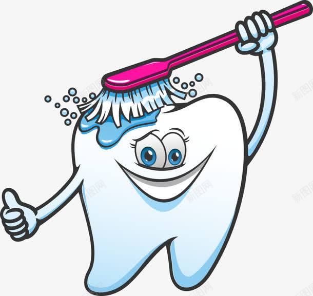 自己刷头的牙齿png免抠素材_88icon https://88icon.com 保护牙齿 健康牙齿 卡通牙齿 口腔护理 洁白牙齿 牙刷