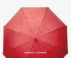 红色打开的雨伞素材