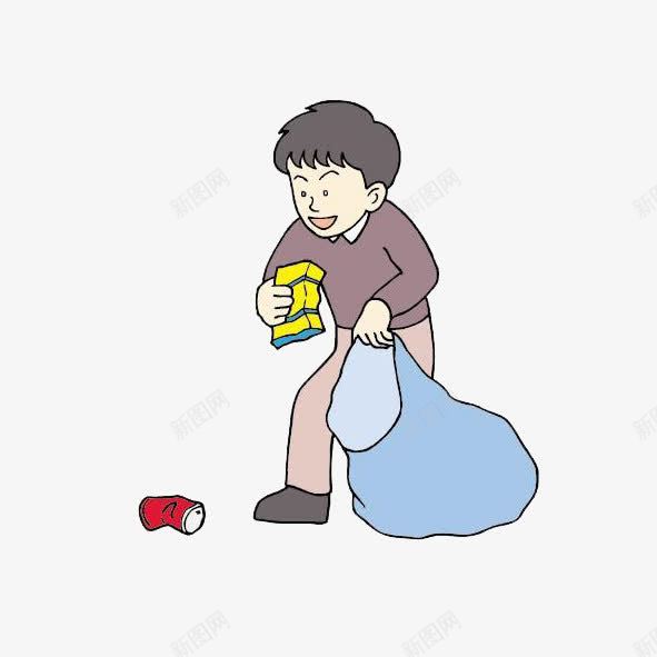 收集废品png免抠素材_88icon https://88icon.com 小男孩 捡东西 捡垃圾 收破烂 环保 饮料瓶