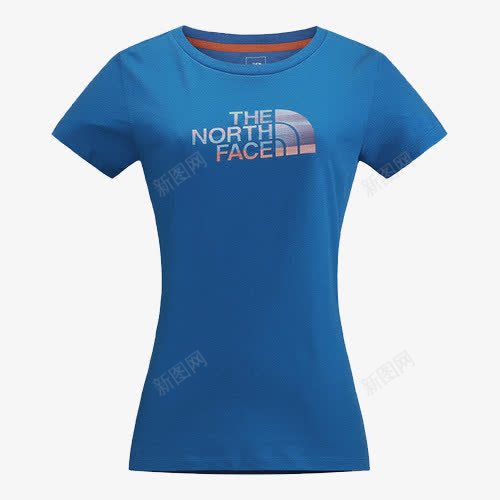 THENORTHFACE北面短袖T恤实物png免抠素材_88icon https://88icon.com 半袖 品牌时装 女士T恤 女士夏装 新品服装 蓝色上衣