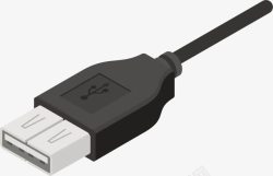 USB线银质数据线图标高清图片